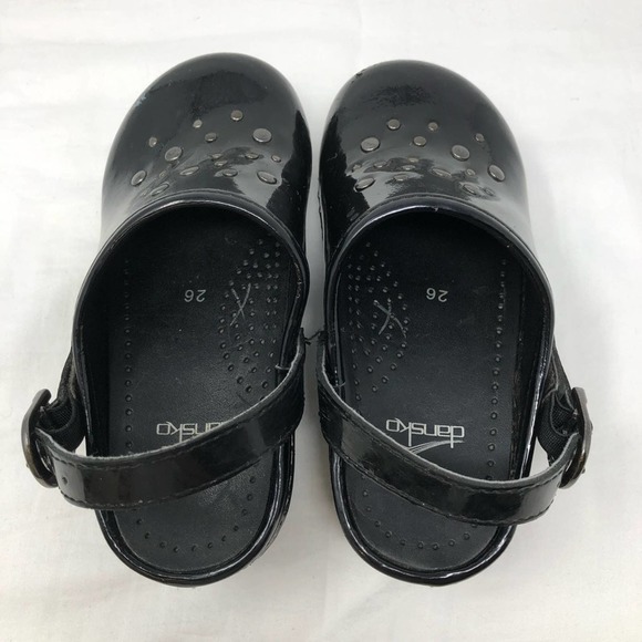Dansko Toddler Jemma Patent Leather Clogs - Picture 7 of 10
